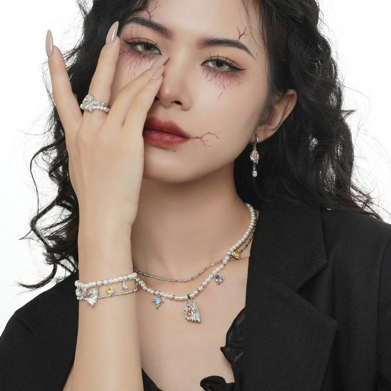 Little Ghost - Pearl &Zircon Bracelet