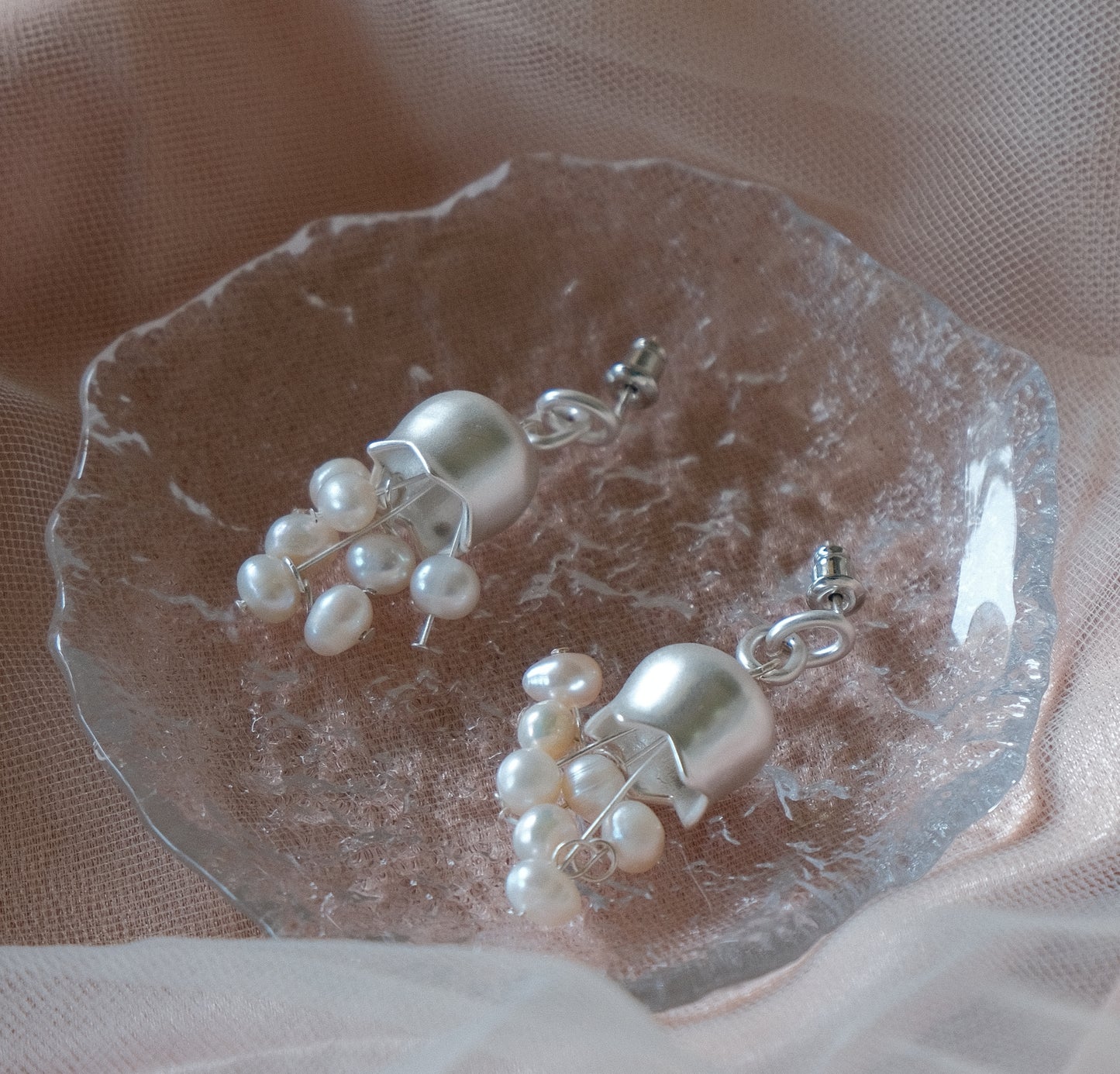 Lily of the Valley Brass Earrings