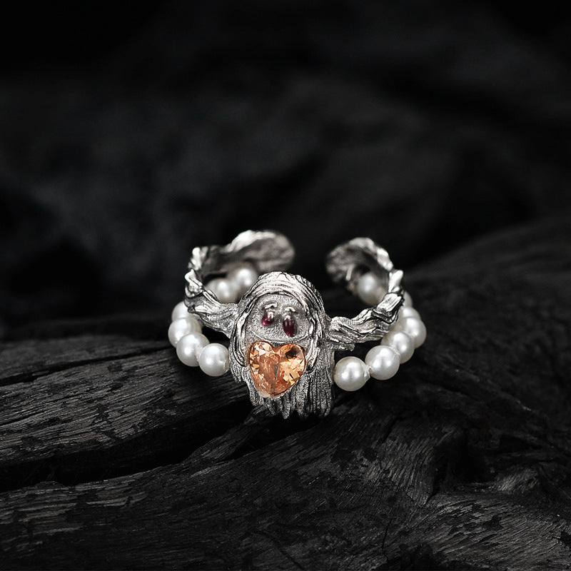Little Ghost - Pearl &Zircon Ring