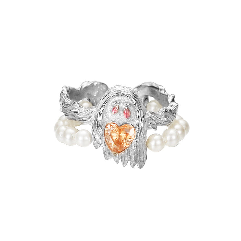 Little Ghost - Pearl &Zircon Ring