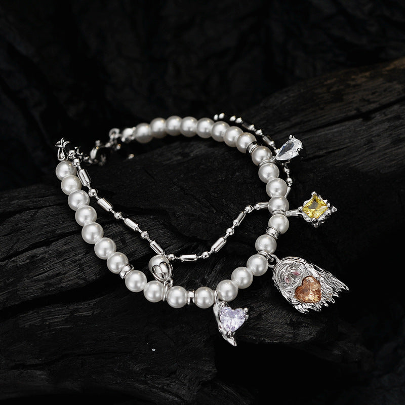 Little Ghost - Pearl &Zircon Bracelet