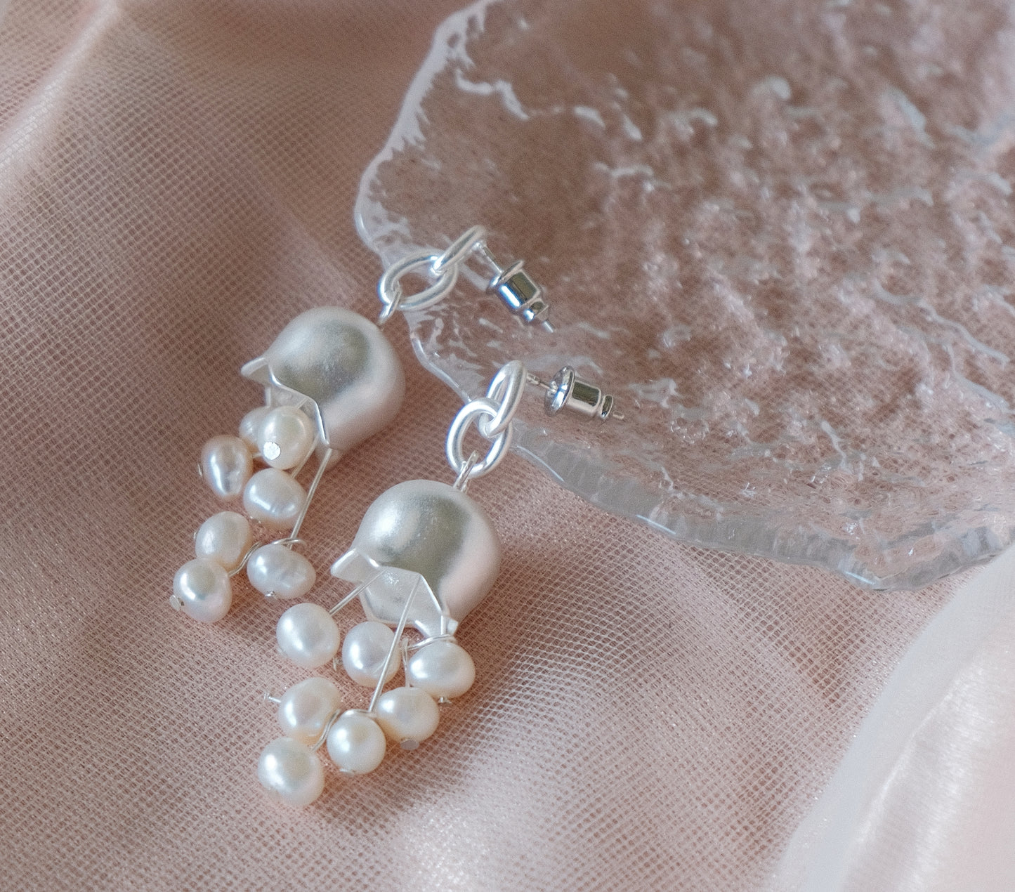 Lily of the Valley Brass Earrings